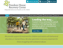 Tablet Screenshot of freedomhouserecovery.org